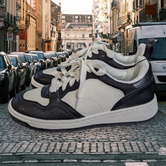 NWT Wild Fable Black And White Sneakers Size 7 - Picture 3 of 8